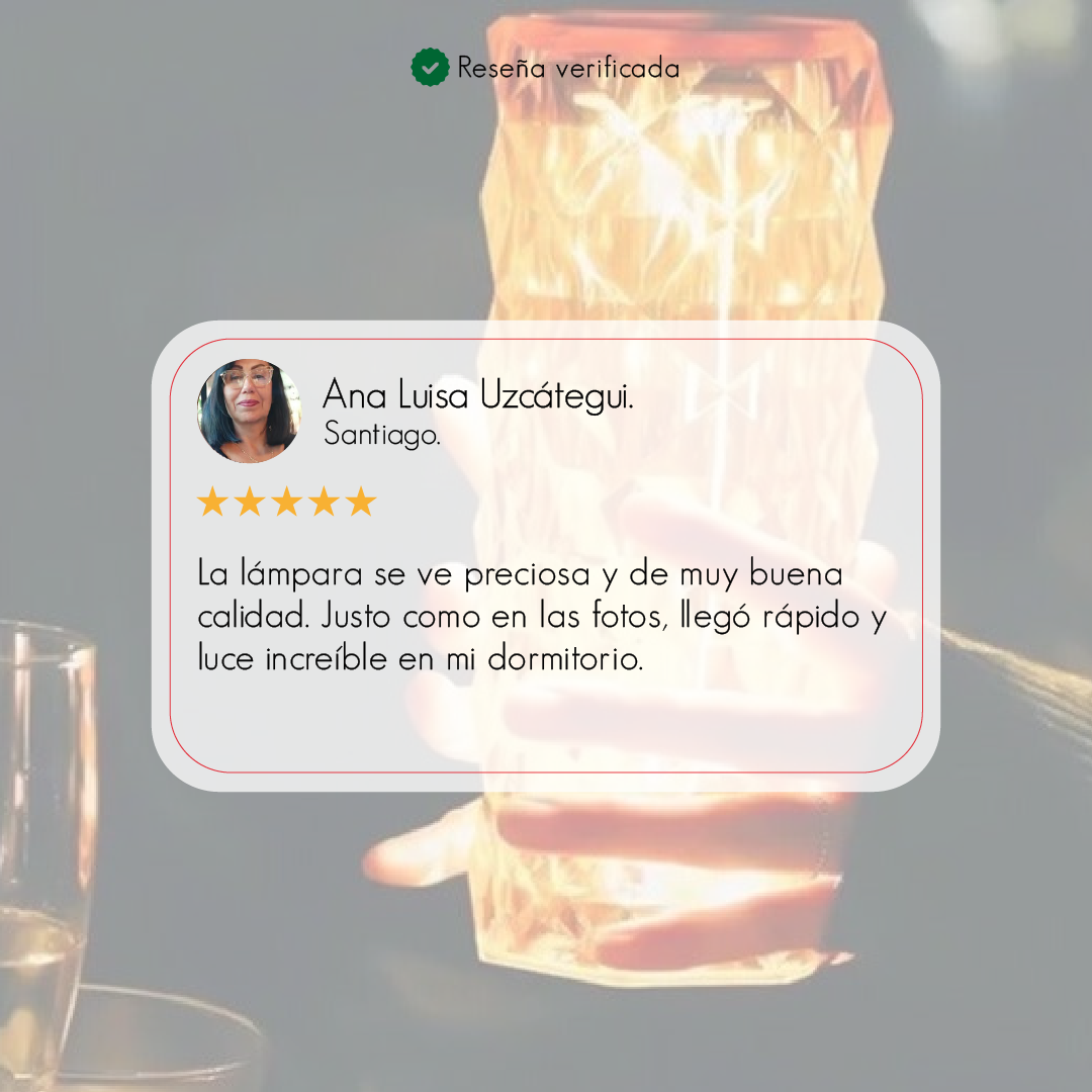 💎 Lámpara de Cristal Diamante.