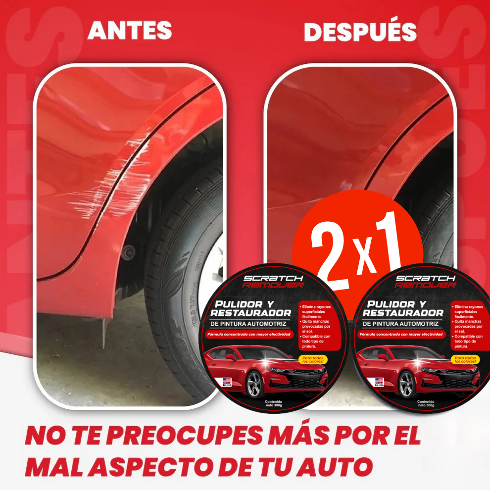 Scratch Remover 2x1 | Dile Adiós a los Rayones y Manchas de sol de tu Auto