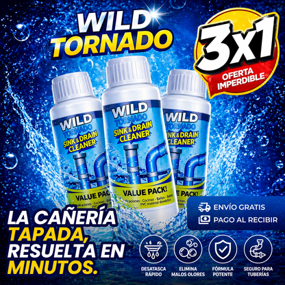 WildTornado™: La cañería tapada, resuelta en minutos.