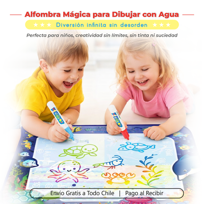 Alfombra Mágica para Dibujar con Agua 🎁 Diversión creativa sin manchas .