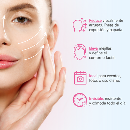 Cinta Lifting Facial Invisible - Efecto Rejuvenecedor en Segundos.