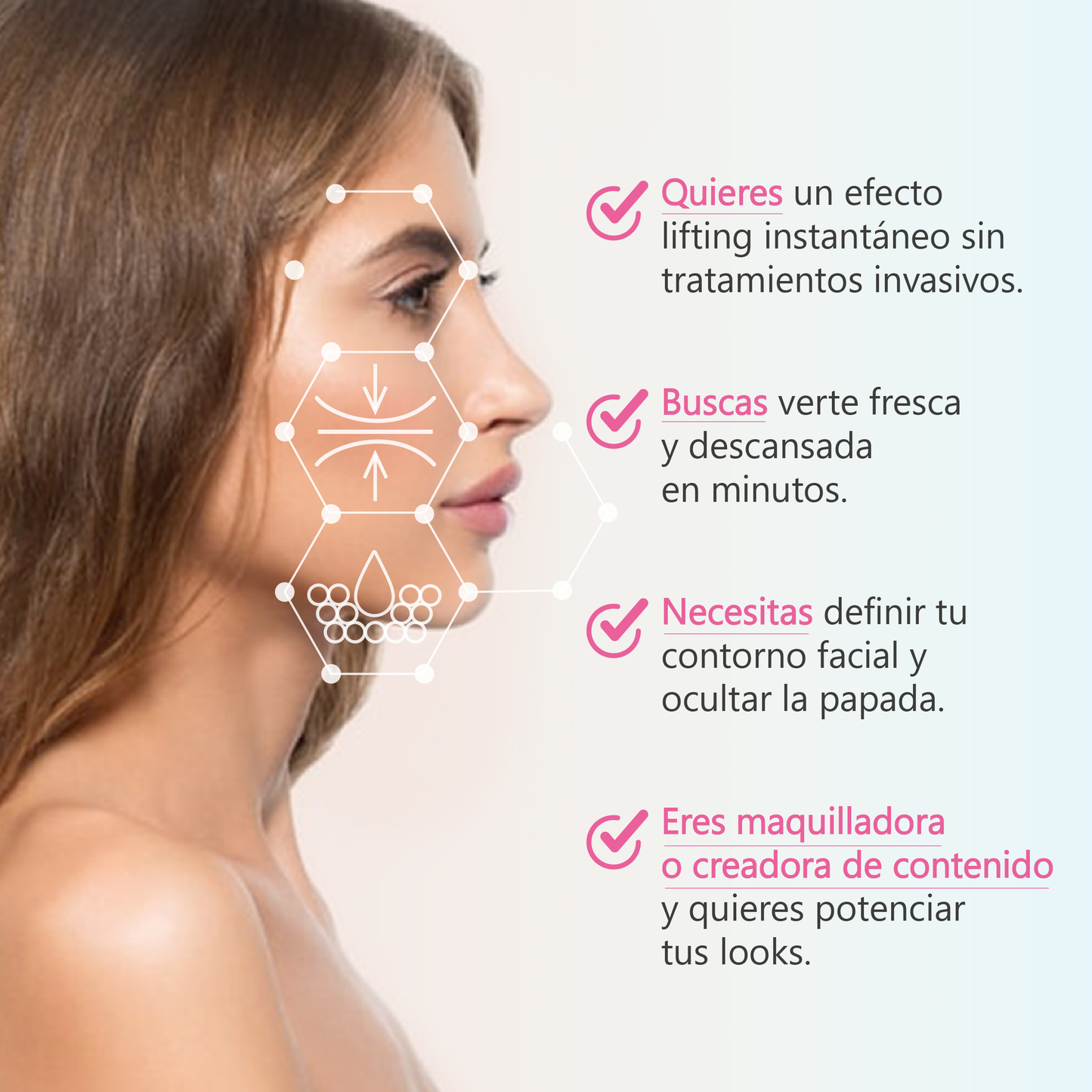 Cinta Lifting Facial Invisible - Efecto Rejuvenecedor en Segundos.