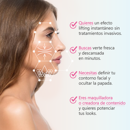Cinta Lifting Facial Invisible - Efecto Rejuvenecedor en Segundos.