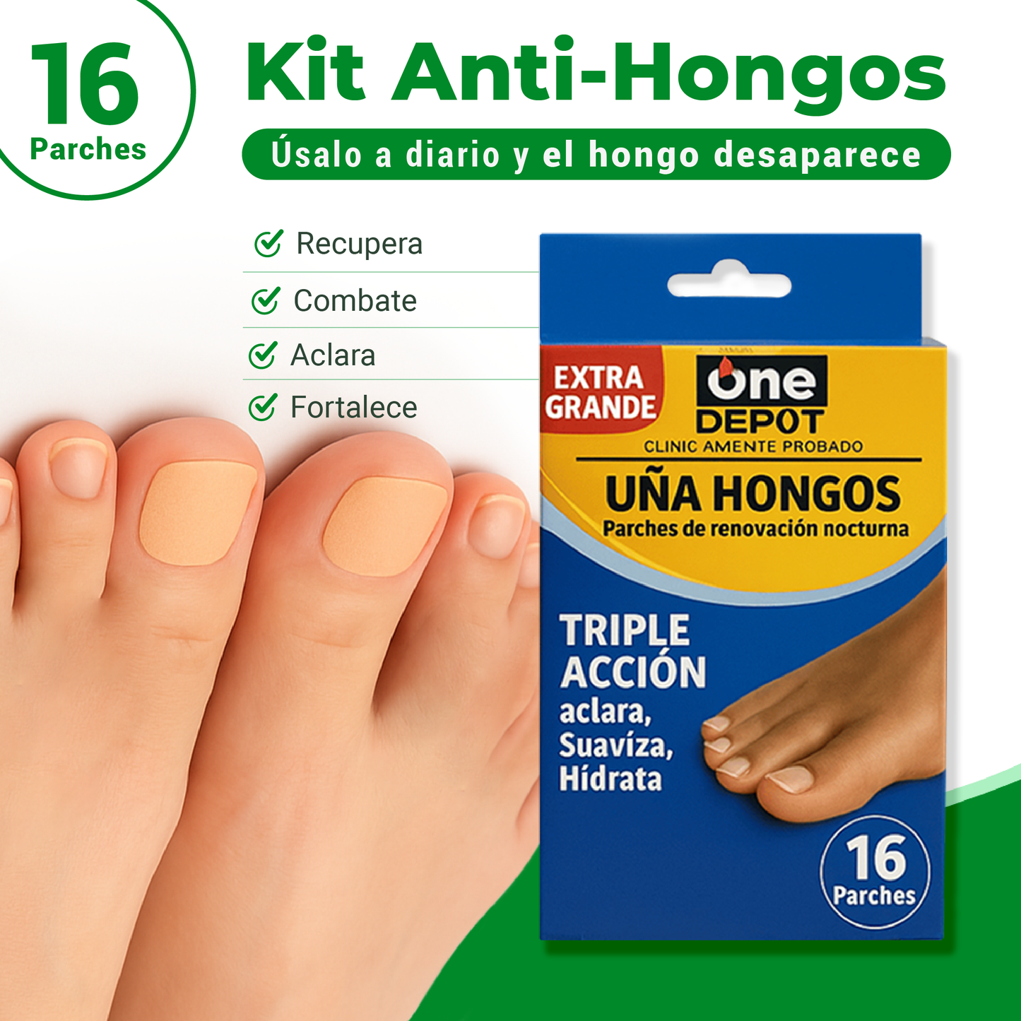 Parches AntiHongos | Uñas renovadas y sanas