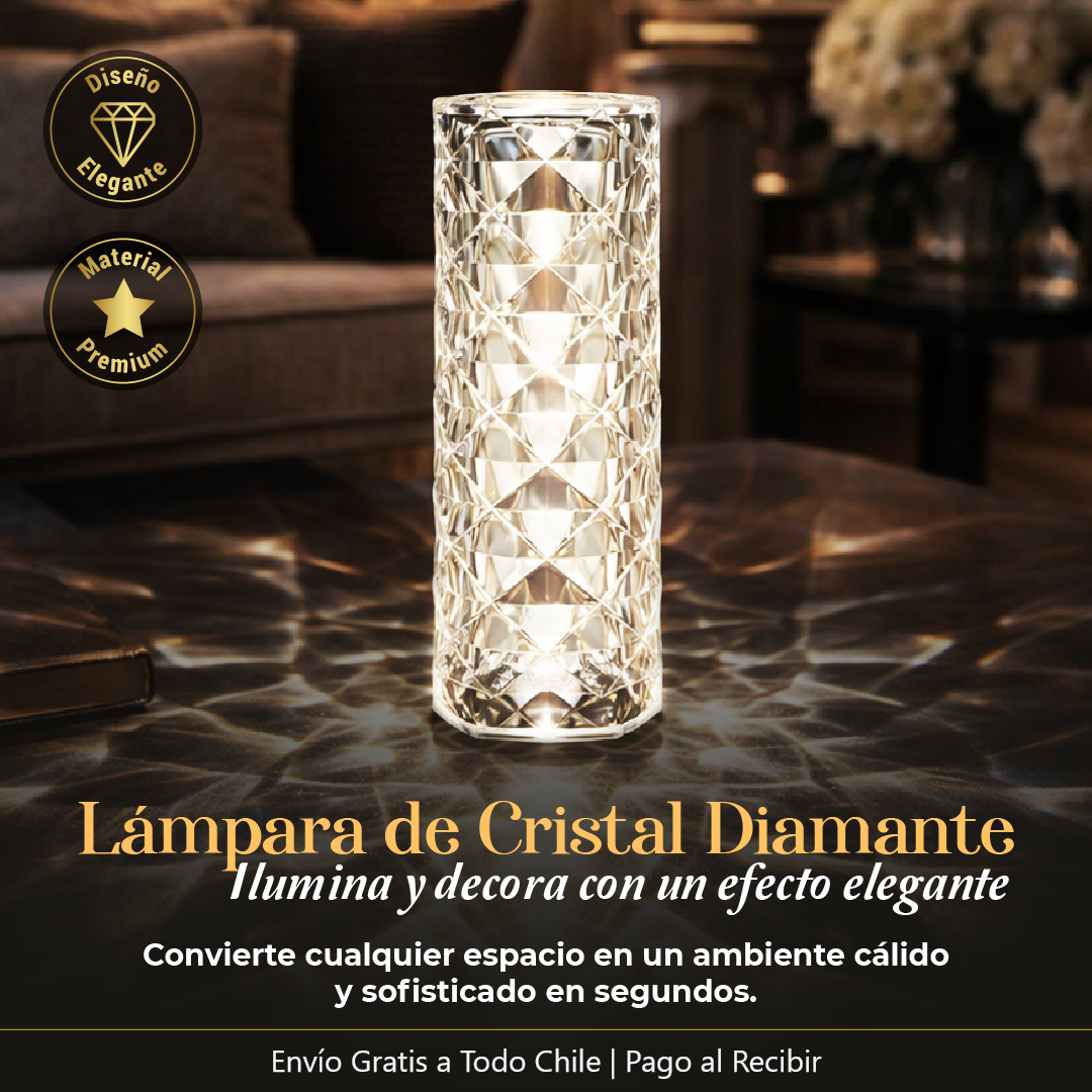 💎 Lámpara de Cristal Diamante.