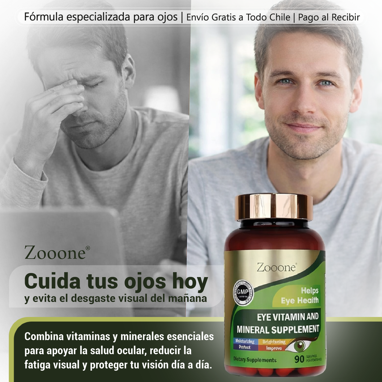 Zooone® – Suplemento Avanzado para la Salud Visual Protege tu vista todos los días.