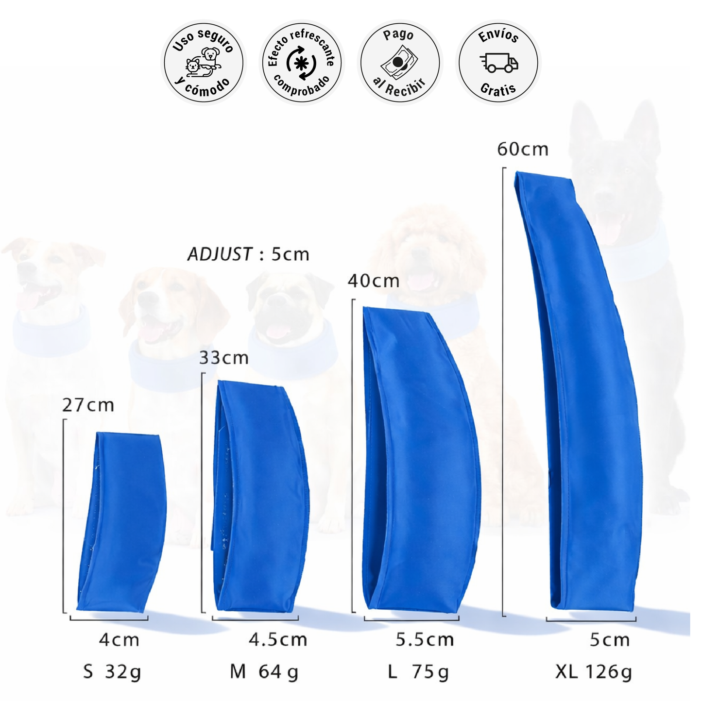 Collar Refrescante para Mascotas – Alivio Real en Días de Calor.