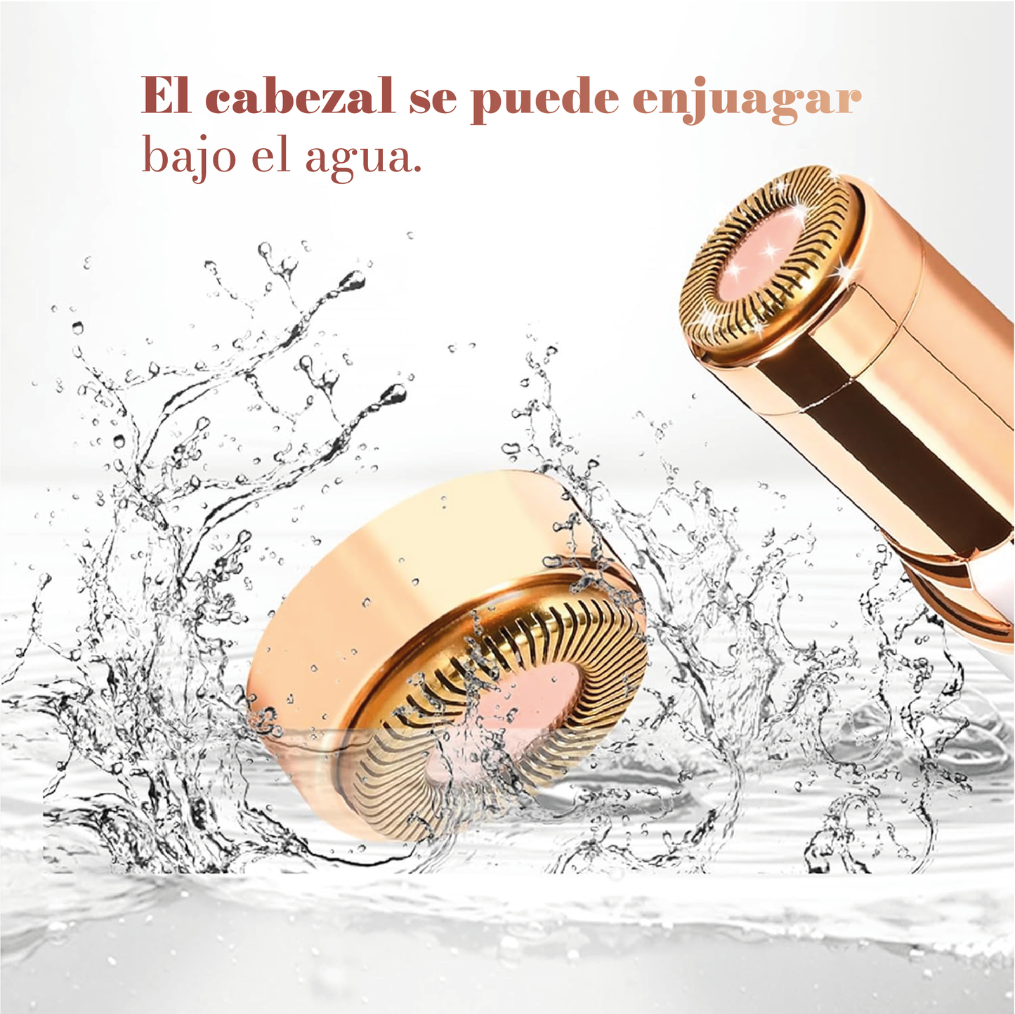 Depiladora facial portátil.