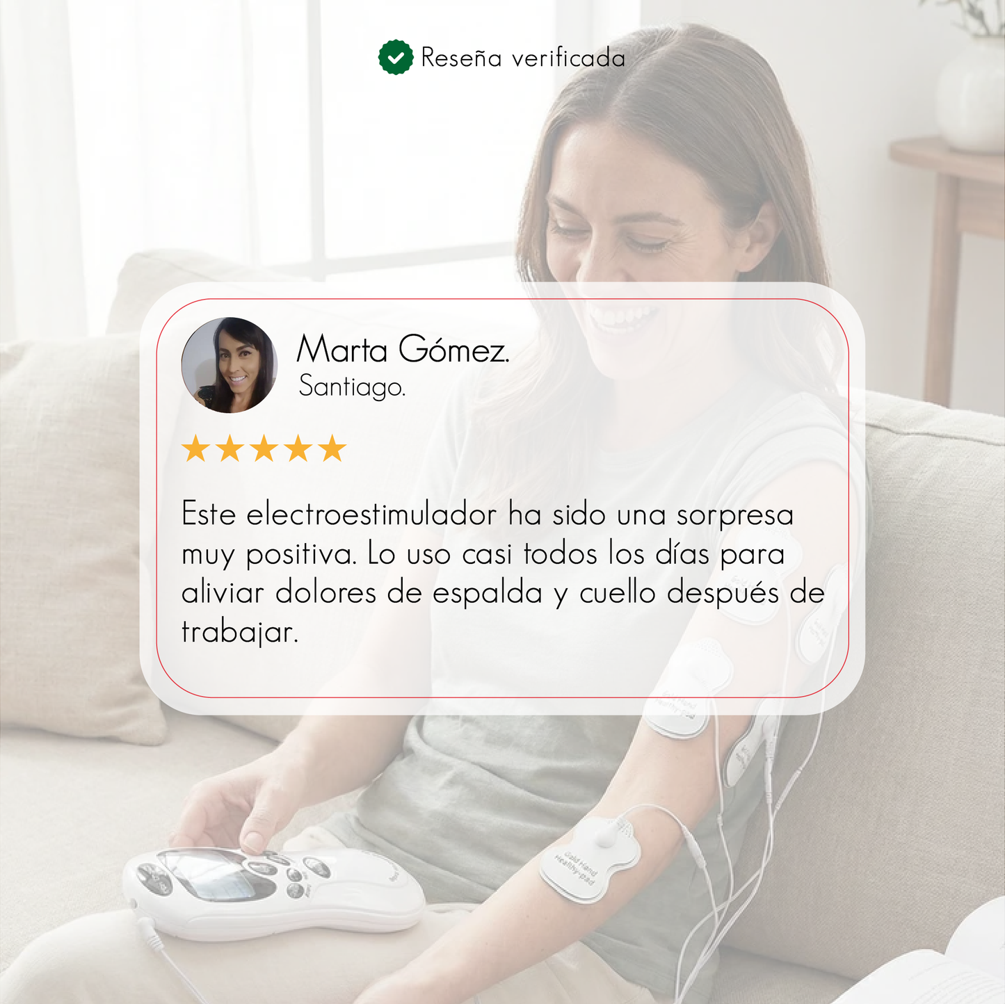 Electroestimulador Digital – Alivio y Bienestar en Casa.