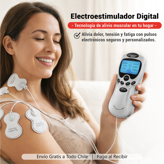 Electroestimulador Digital – Alivio y Bienestar en Casa.