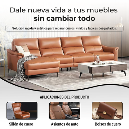 Rollo adhesivo - Reparación de cuero y vinilo.