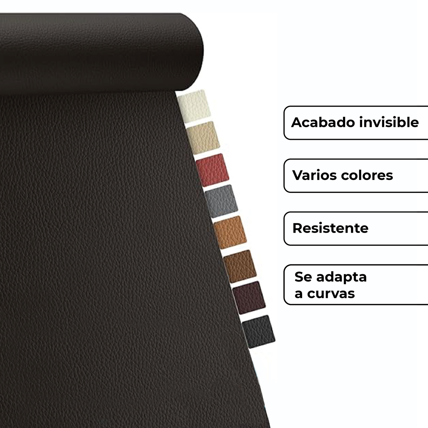 Rollo adhesivo - Reparación de cuero y vinilo.