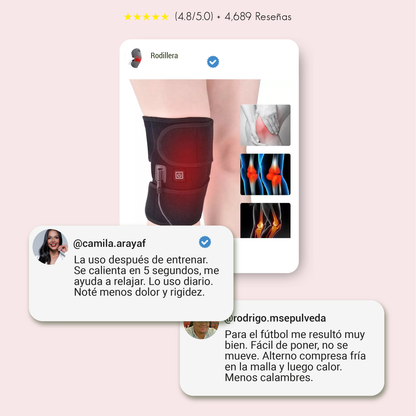 Rodillera - terapia con calor.