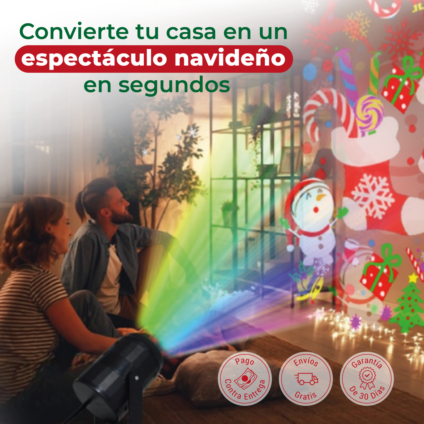 Proyector Navideño Led.