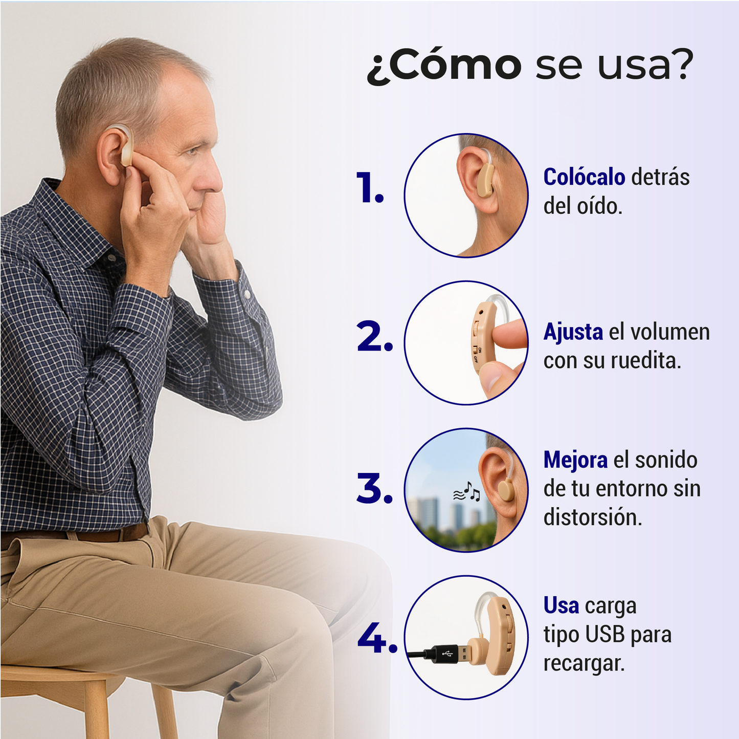 Amplificador Auditivo “HearMax / SmartSound”.