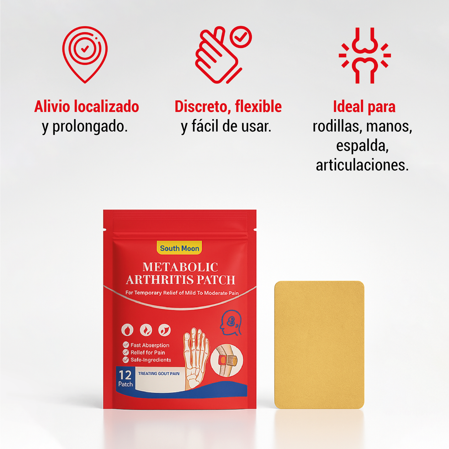 Parche analgésico para dolor articular /artritis.