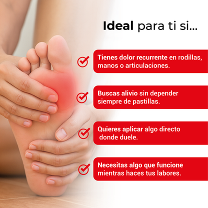 Parche analgésico para dolor articular /artritis.