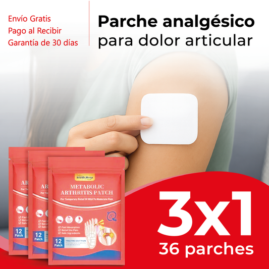 Parche analgésico para dolor articular /artritis.