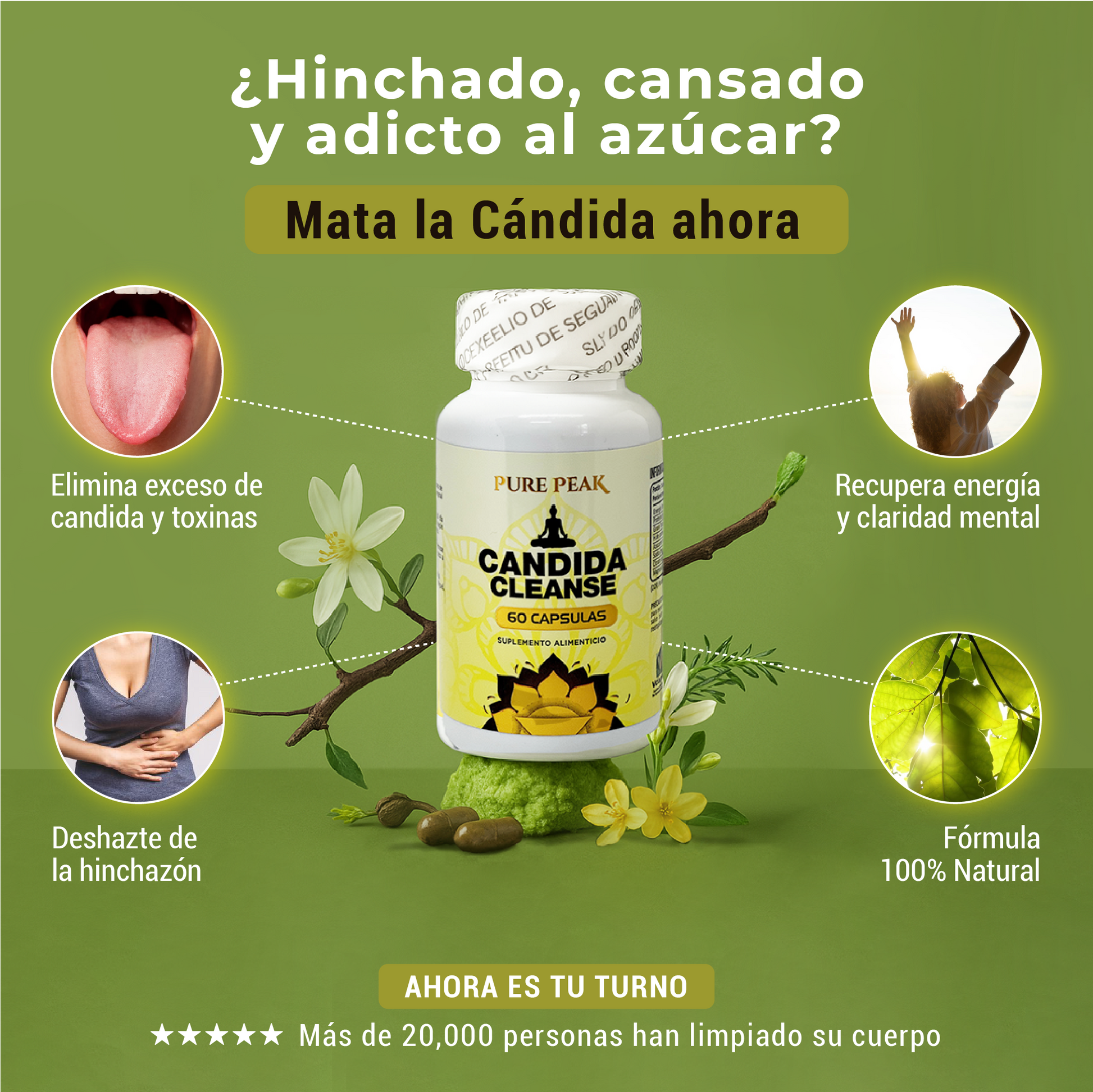 Candida Cleanse - Menos hinchazón, más energía y equilibrio natural. – Tienda Chile