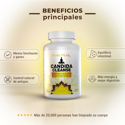 Candida Cleanse - Menos hinchazón, más energía y equilibrio natural.