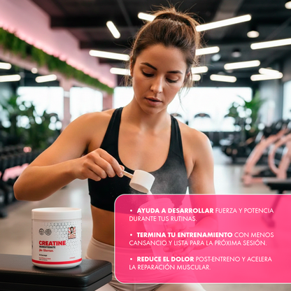 Creatina Mujer Old School Labs – Fuerza, energía y recuperación en un solo suplemento