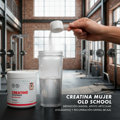 Creatina Mujer Old School Labs – Fuerza, energía y recuperación en un solo suplemento