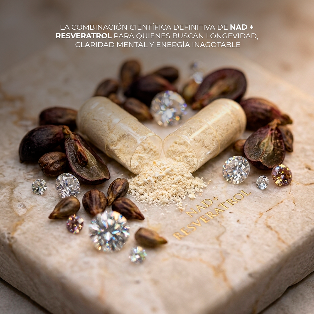 NAD + Resveratrol – Suplemento Antiedad y Energético