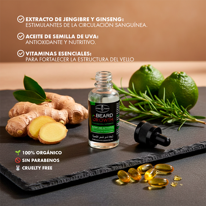 Bear Growth - Sérum de crecimiento para barba y cabello