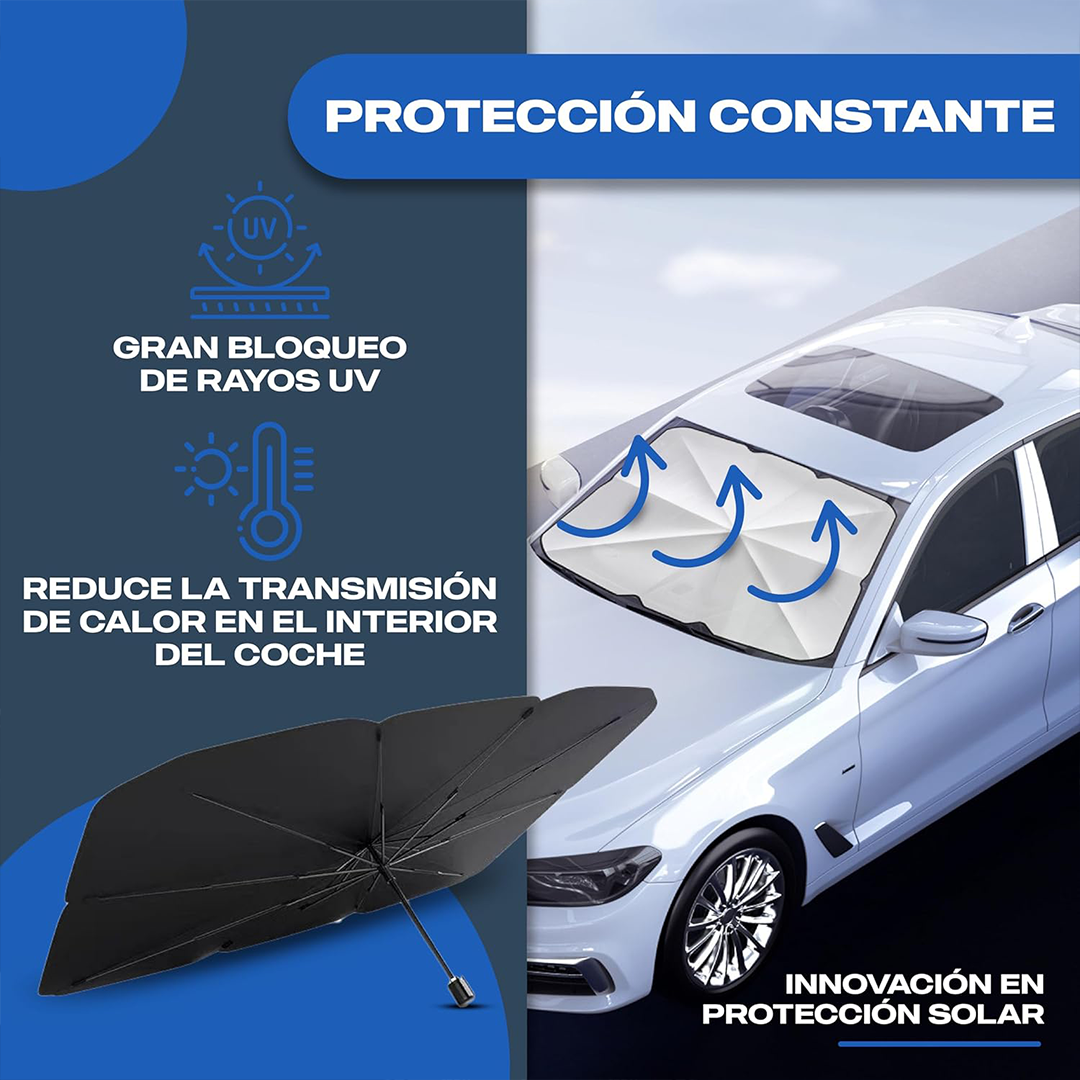 Parasol para Parabrisas – Mantén tu auto fresco y protegido del calor intenso