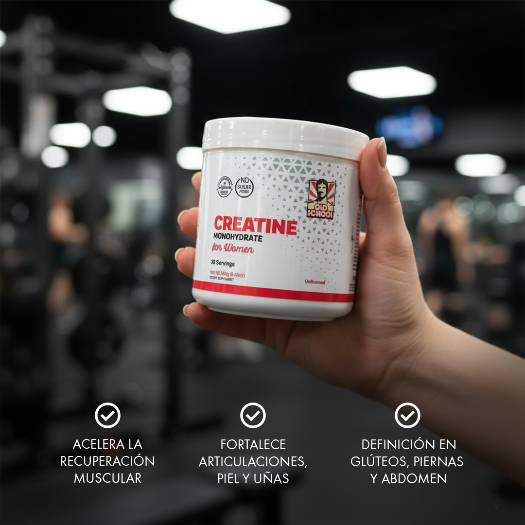 Creatina Mujer Old School Labs – Fuerza, energía y recuperación en un solo suplemento