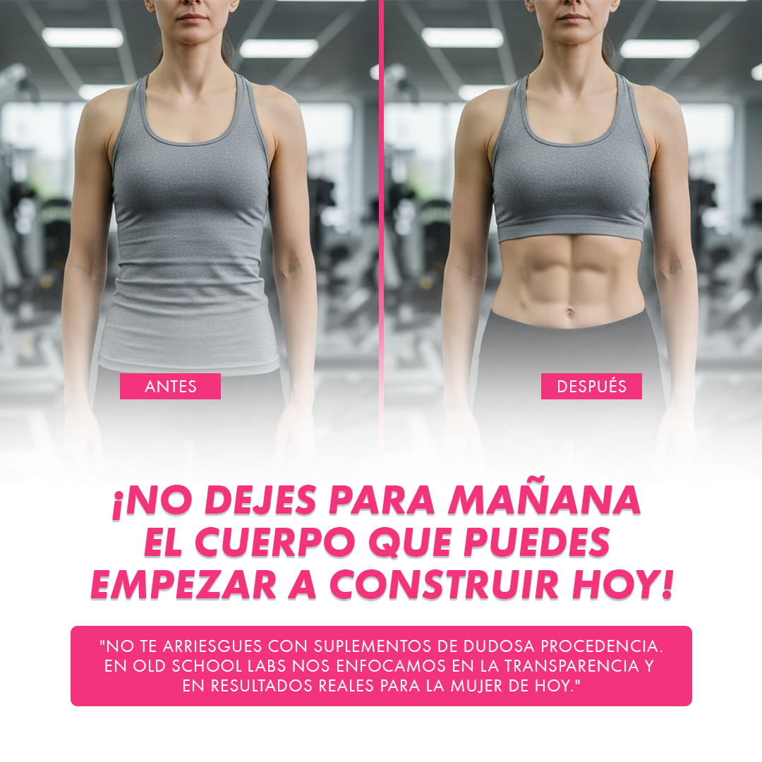 Creatina Mujer Old School Labs – Fuerza, energía y recuperación en un solo suplemento