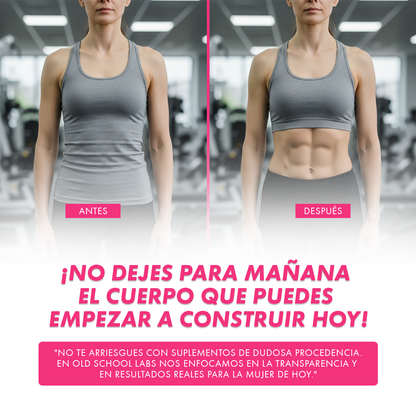 Creatina Mujer Old School Labs – Fuerza, energía y recuperación en un solo suplemento