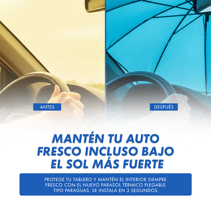 Parasol para Parabrisas – Mantén tu auto fresco y protegido del calor intenso