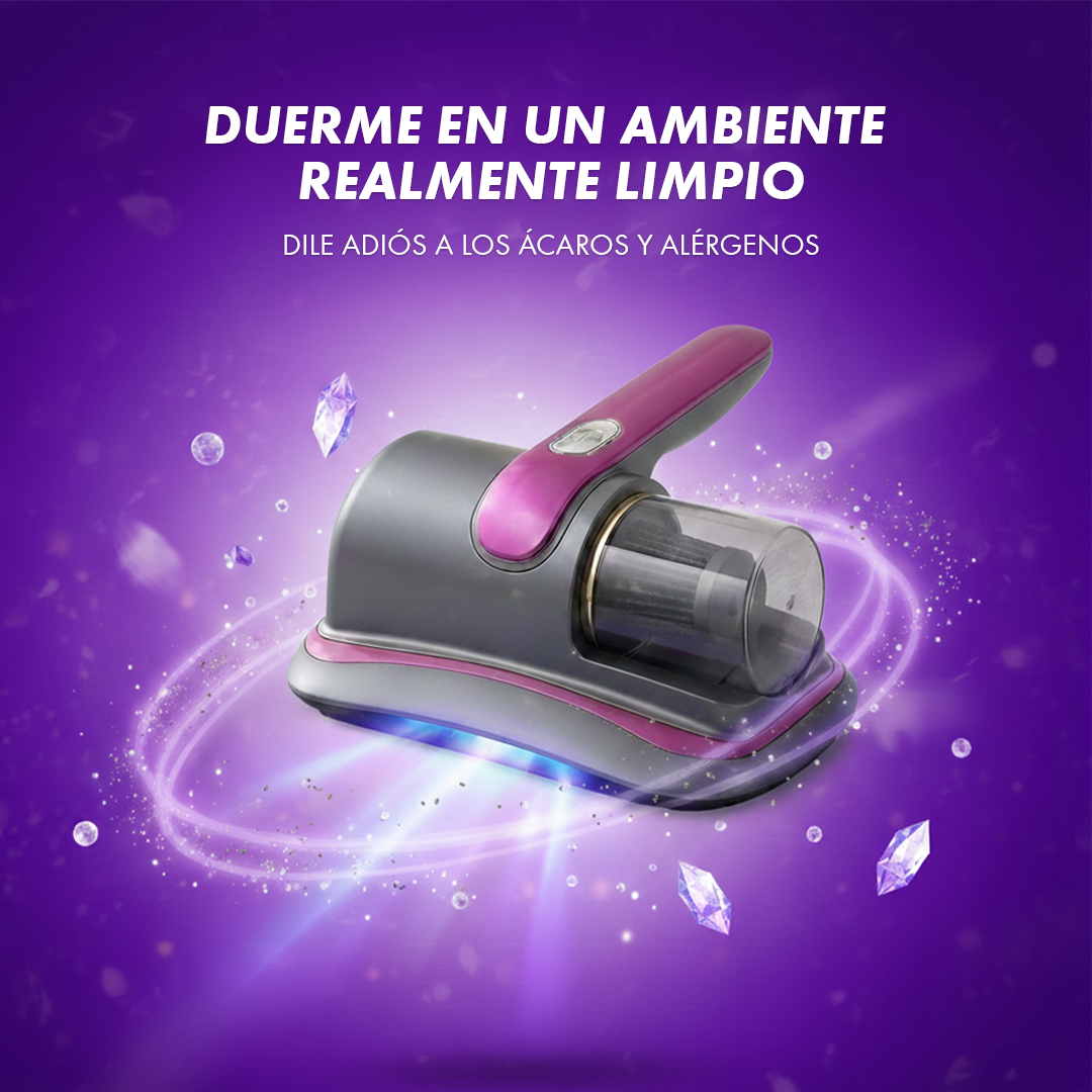 Aspiradora Antiácaros Inalámbrica con Luz UV  - Elimina polvo, ácaros y alérgenos de tu hogar