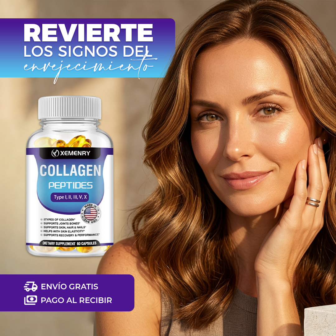 Recupera la vitalidad de tu piel, cabello y articulaciones con el poder de los 5 tipos de colágeno
