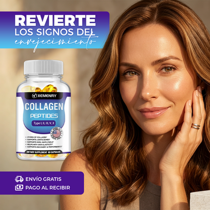 Recupera la vitalidad de tu piel, cabello y articulaciones con el poder de los 5 tipos de colágeno