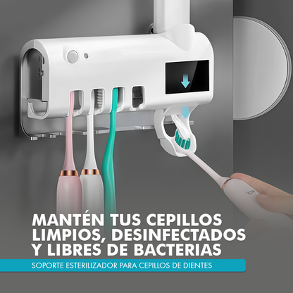 Soporte Esterilizador de Cepillos – Higiene que protege a tu familia