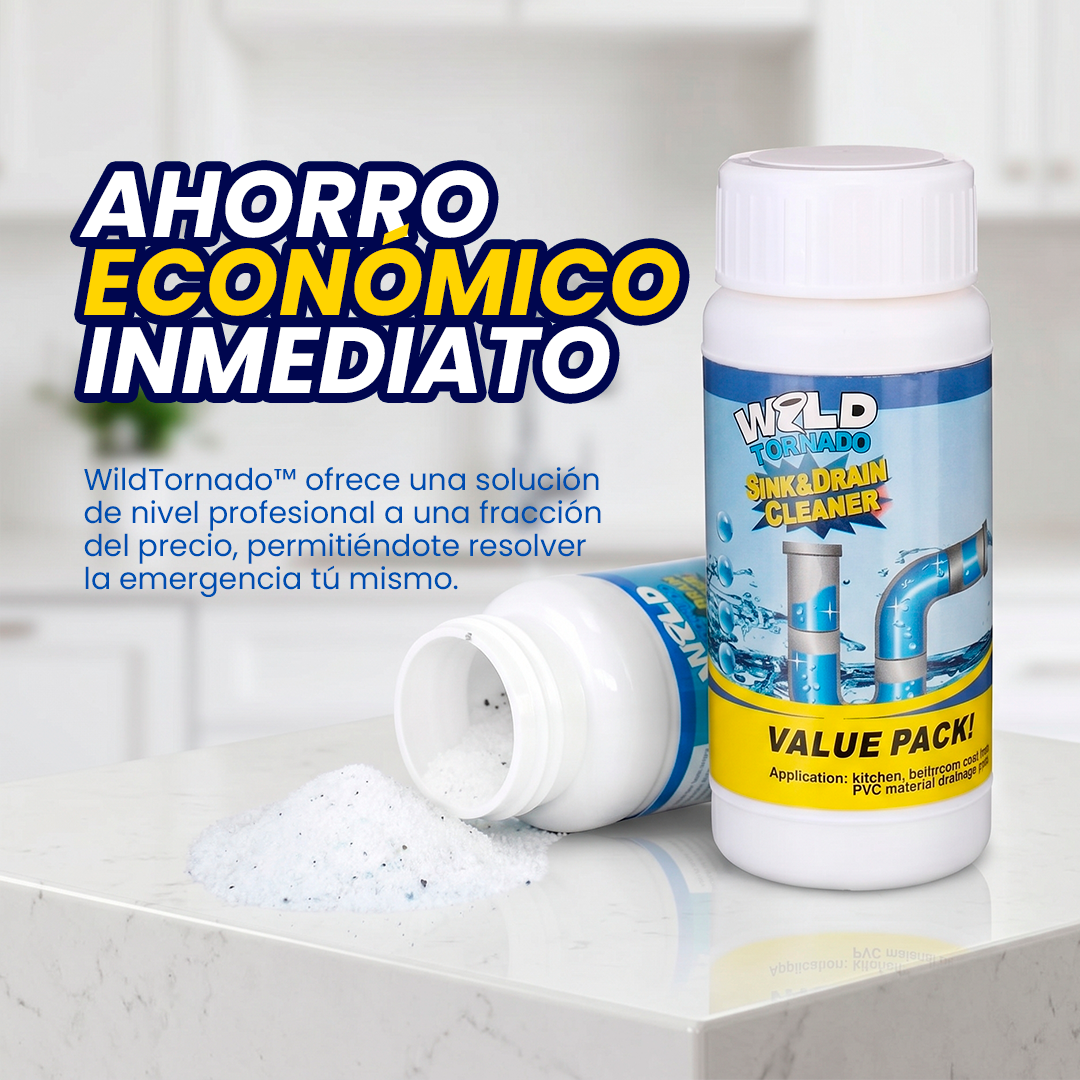 WildTornado™: La cañería tapada, resuelta en minutos.