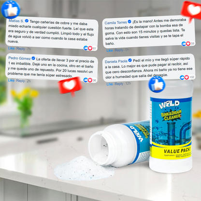 WildTornado™: La cañería tapada, resuelta en minutos.