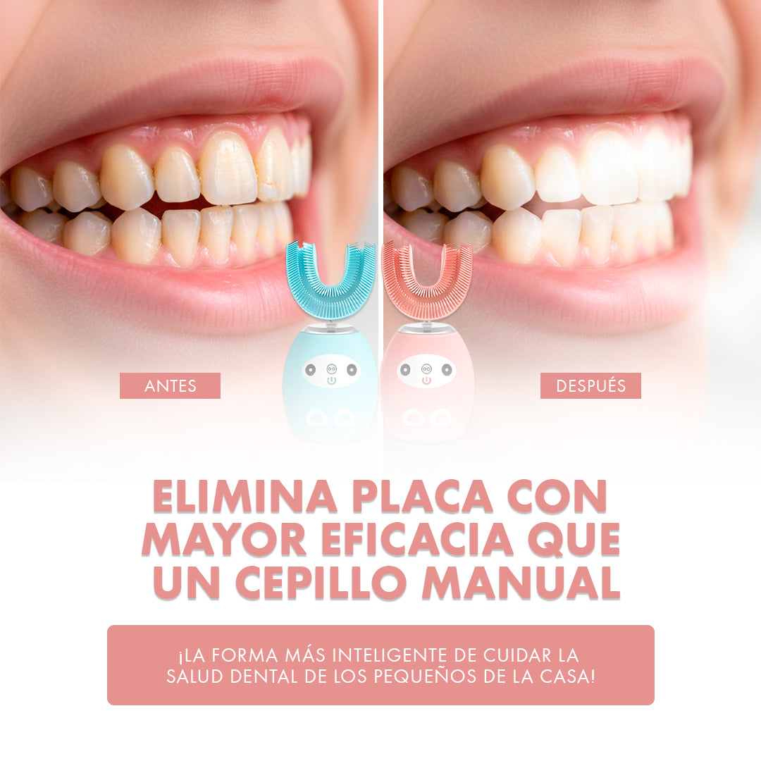 Cepillo de Dientes Eléctrico para Niños — Limpieza profunda, dientes más sanos