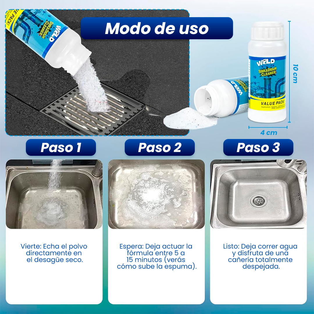 WildTornado™: La cañería tapada, resuelta en minutos.
