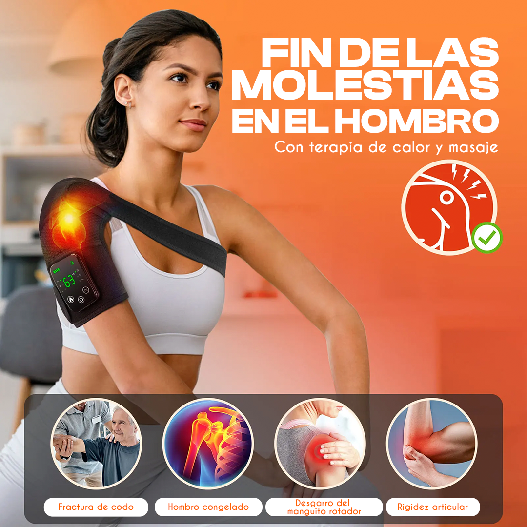FlexTherm Pro™ 3 en 1 – Calor y Masaje Terapéutico 100% Inalámbrico