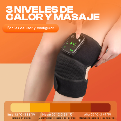 FlexTherm Pro™ 3 en 1 – Calor y Masaje Terapéutico 100% Inalámbrico