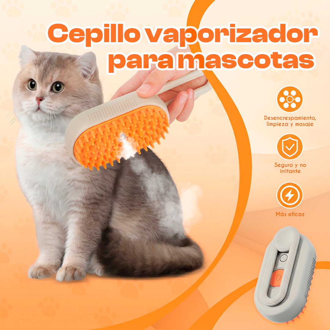 VaporPet - Cepillo Vaporizador Recargable Para Mascotas