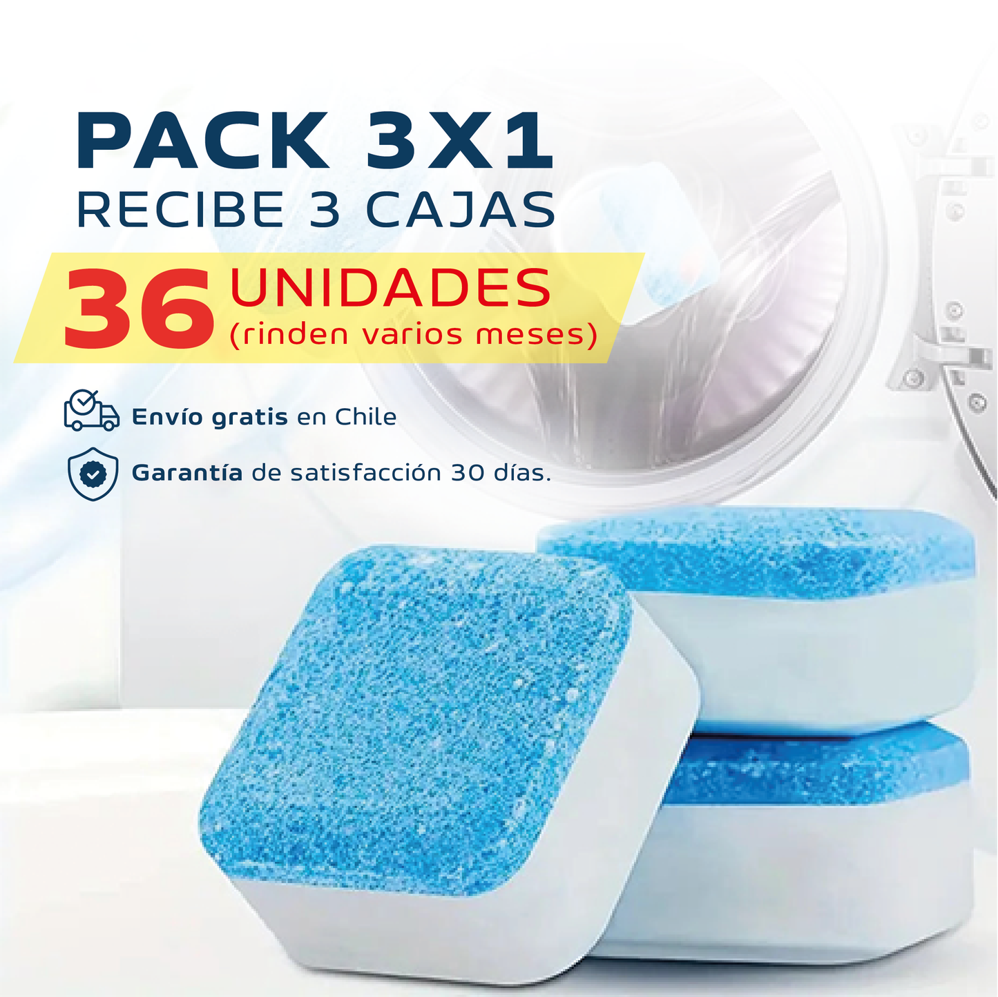 Pastillas Limpiadoras de Lavadora