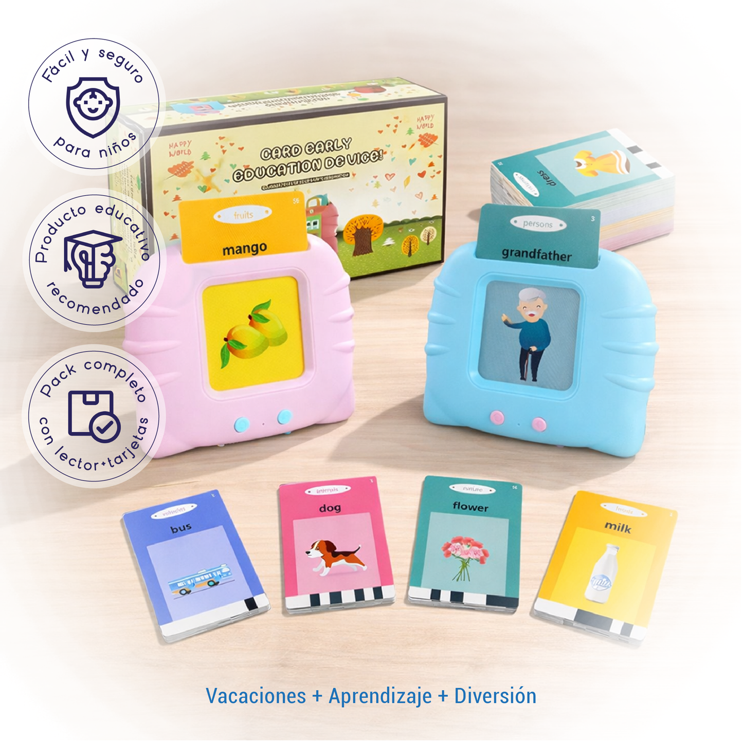 Juego “Aprendo Inglés” con Lector de Tarjetas.