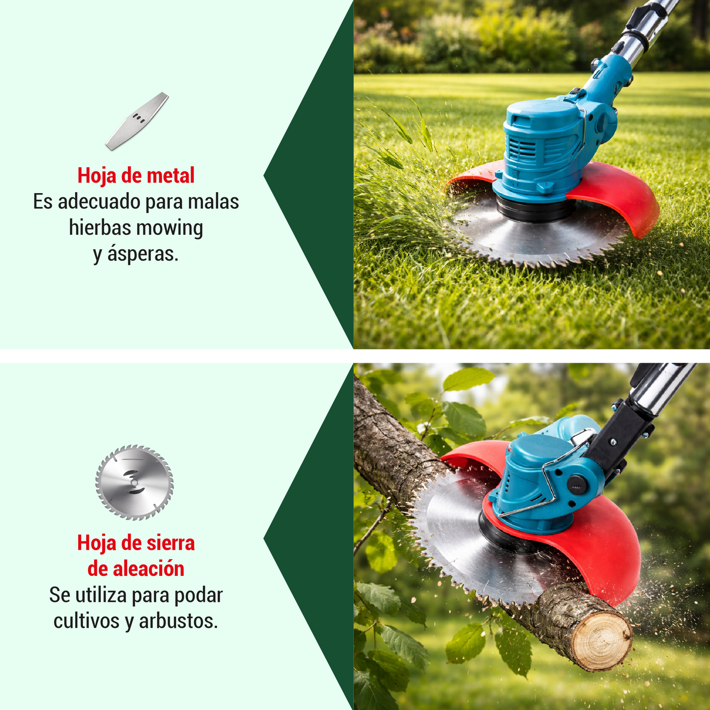 Cortadora / Podadora de Césped Inalámbrica ¡Más orden, menos esfuerzo!