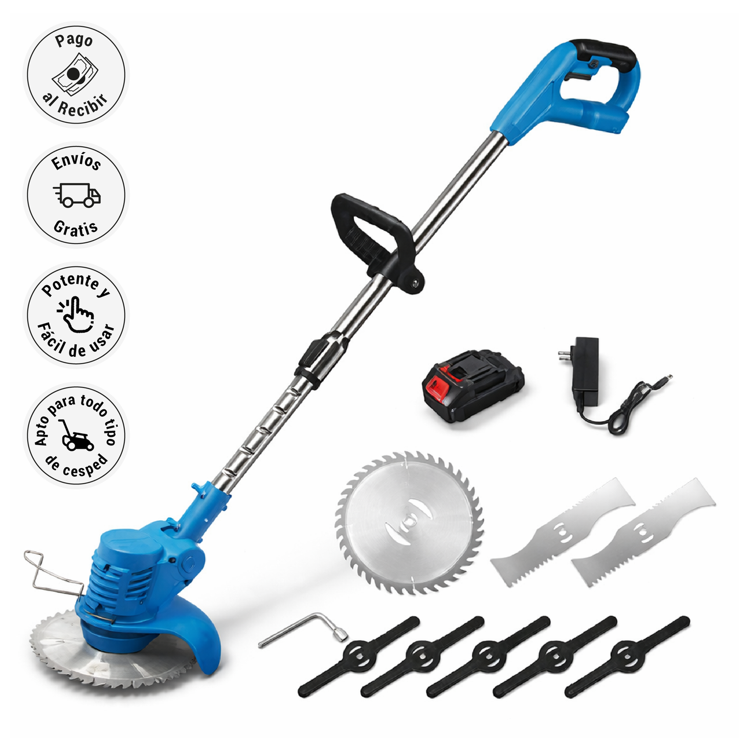 Cortadora / Podadora de Césped Inalámbrica ¡Más orden, menos esfuerzo!